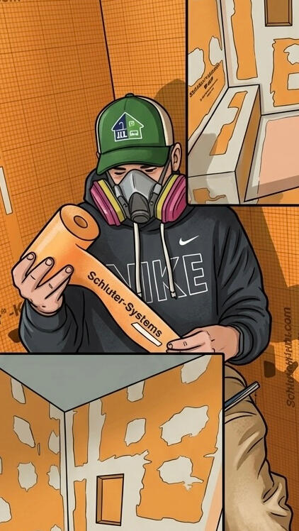 Top Notch Schluter waterproofing systems